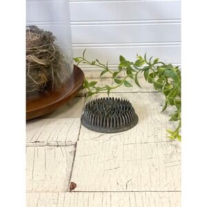 Vintage Metal Flower Frog: Stem Grip Picture Holder